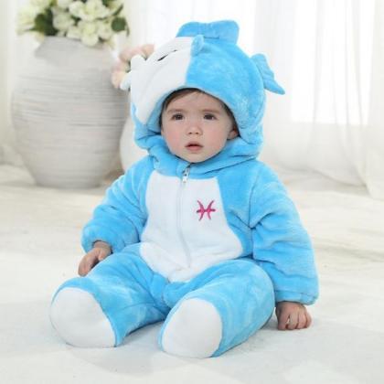 Pisces Eco Friendly Baby Hoodie Vest Baby Clothes..
