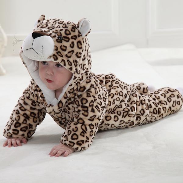 Winter Type Leopard Unisex Playsuits Romper Toddlers Jumpsuit Onesie Animal For Baby ,baby Winter Onesie,babywear,christmas Baby,cute Baby