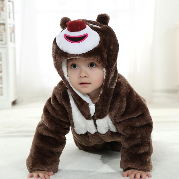Black Bear Winter Type Unisex Playsuits Romper Toddlers Jumpsuit,christmas Baby,cute Baby Onesie,1st Birthday Owl Bodysuit