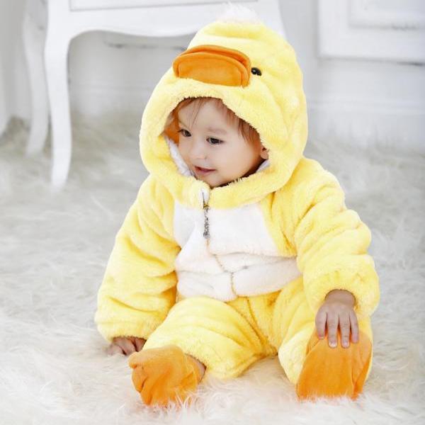 Eco friendly Yellow Duck Baby Hoodie Baby Onesie Baby Clothes Gift for New Baby,Personalized Baby Onesie,Christmas Baby,cute baby onesie